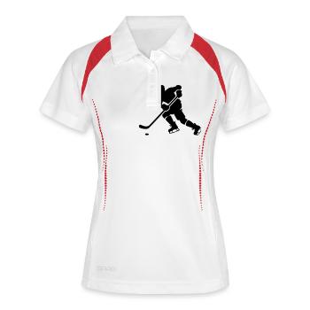 hockey - Women's Polo breathable - white/navy - Front