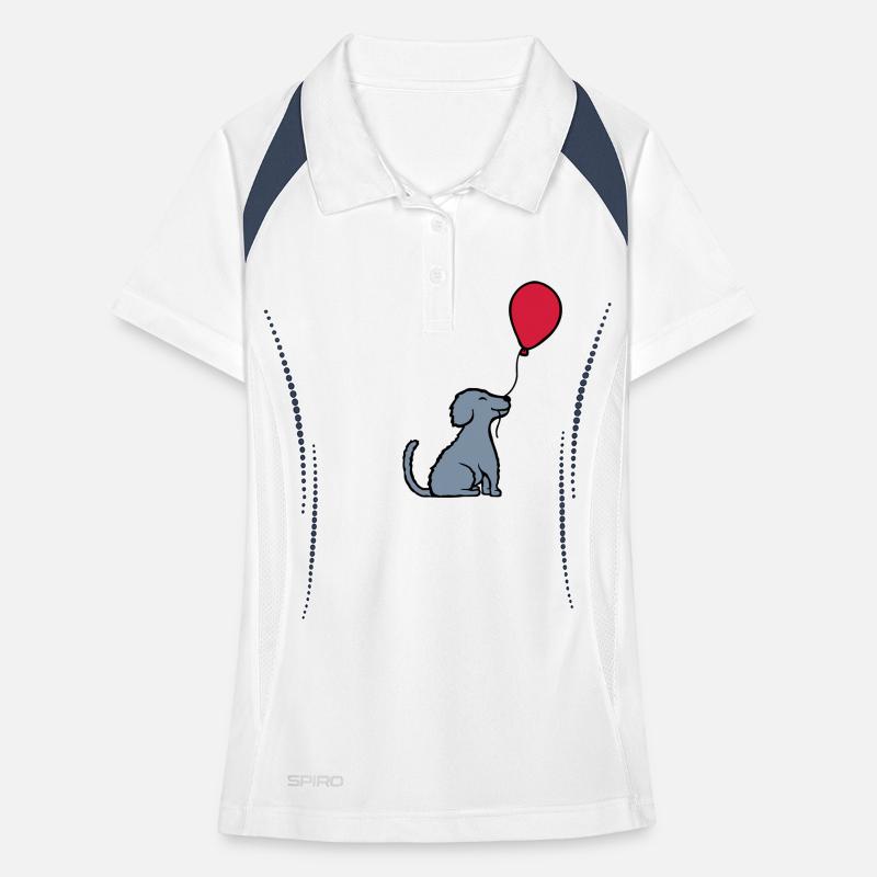 Balloon dog cool sitting Women's Polo breathable