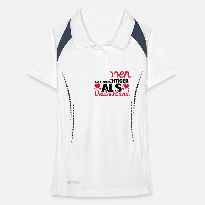Kissing is more important than Germany Women's Polo breathable
