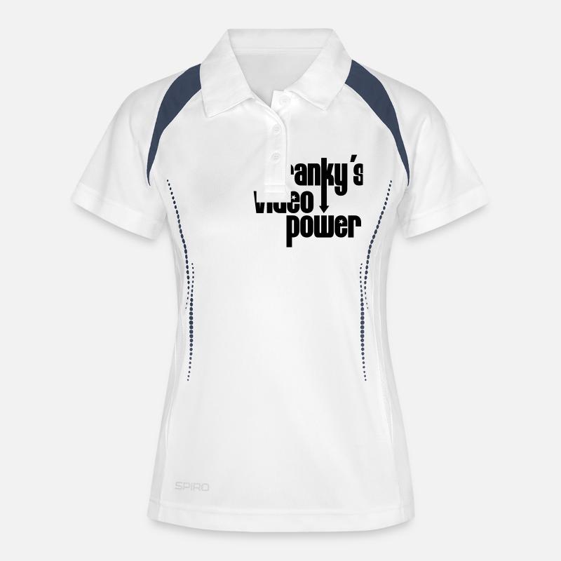 Franky's Video Power - Women's Polo breathable - white/navy