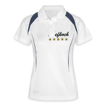 Cuisinier - Polo respirant Femme - blanc/marine - Devant