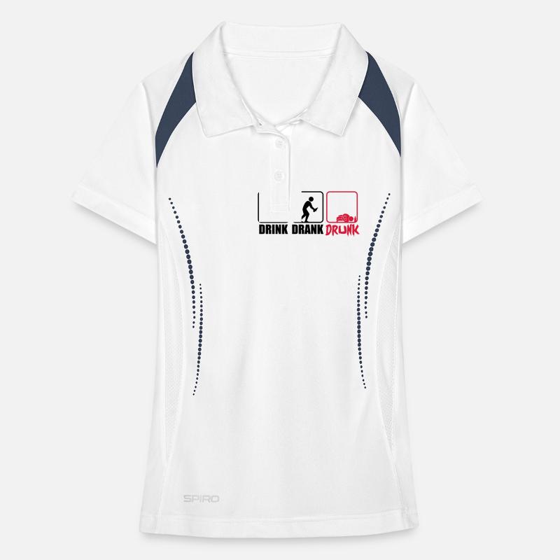 Evolution Hangover Drink Drank Drunk Frauen Polo atmungsaktiv
