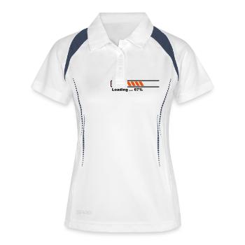 PhD barre loading - Polo respirant Femme - blanc/marine - Devant