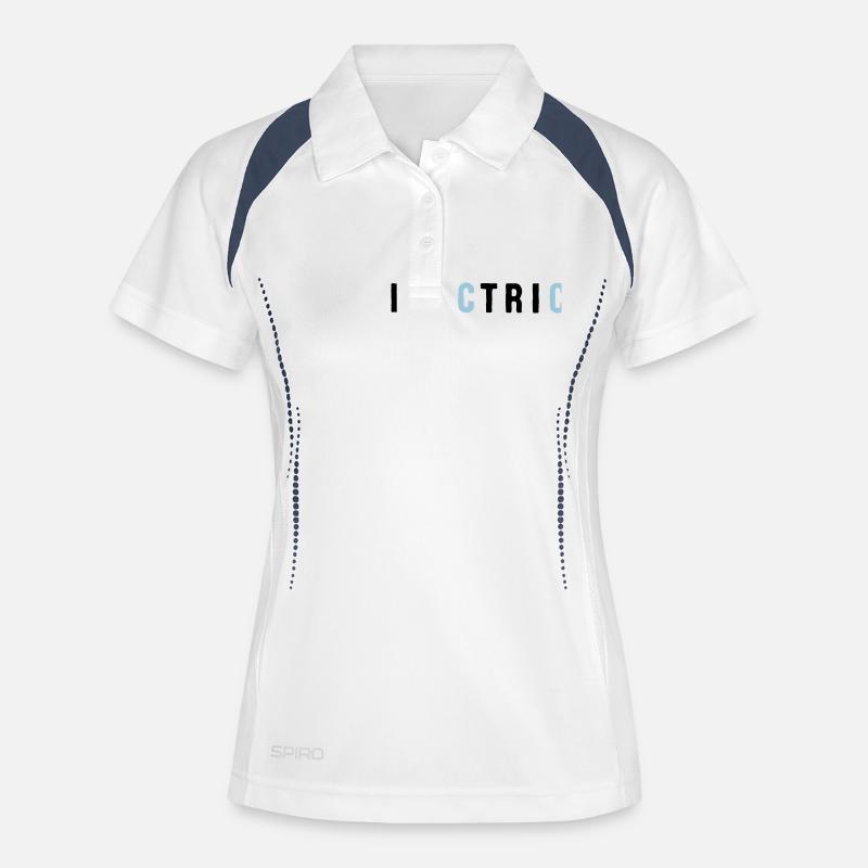 electric - Women's Polo breathable - white/navy