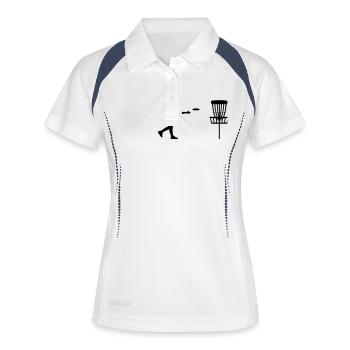 Disc Golf - Polo respirant Femme - blanc/marine - Devant