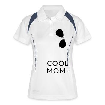 Cool Mom - Vater und Sohn Partnerlook Shirts - Women's Polo breathable - white/navy - Front