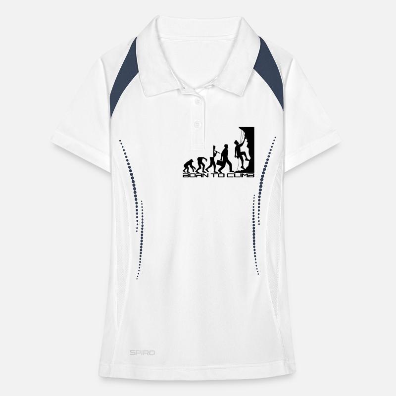 né pour gravir l'évolution évolution née raide Polo respirant Femme