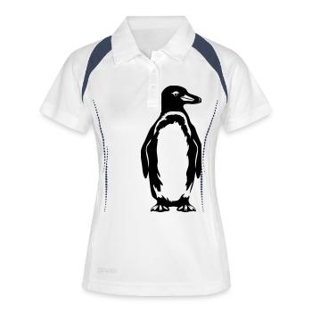 Pingouin - Polo respirant Femme - blanc/marine - Devant