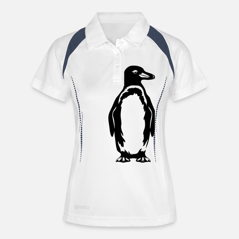Penguin - Women's Polo breathable - white/navy