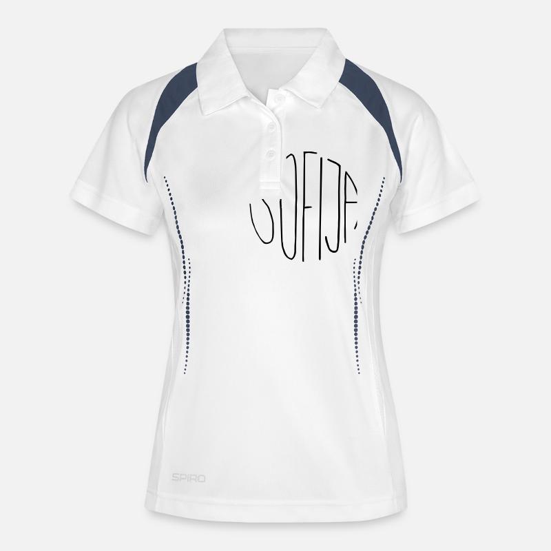 Sofija - Women's Polo breathable - white/navy