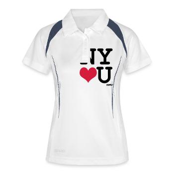 New York vous aime par wam - Polo respirant Femme - blanc/marine - Devant