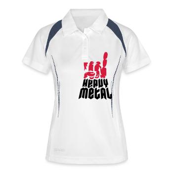 Cool Logo Heavy Metal - Women's Polo breathable - white/navy - Front