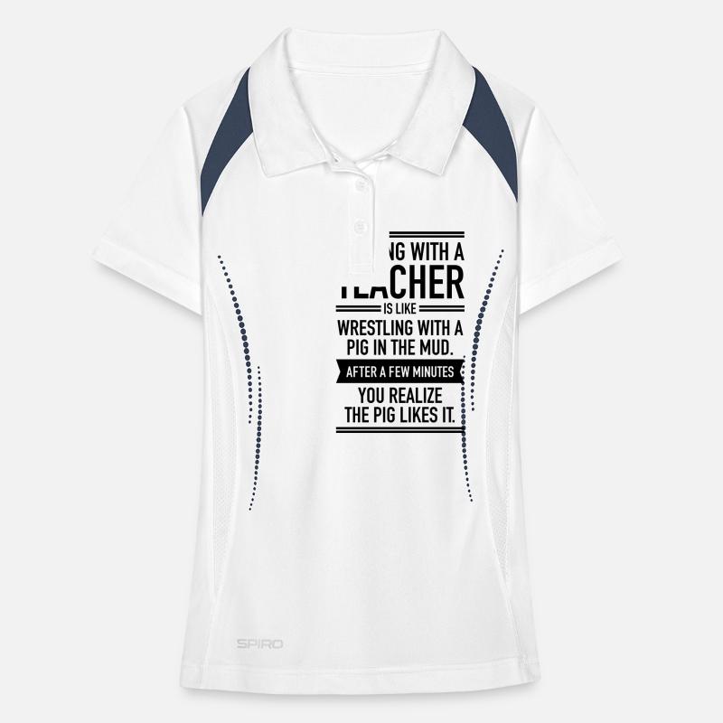 Arguin With A Teacher Women's Polo breathable