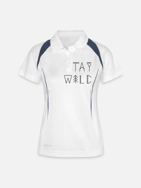 Stay Wild - Women's Polo breathable - white/navy