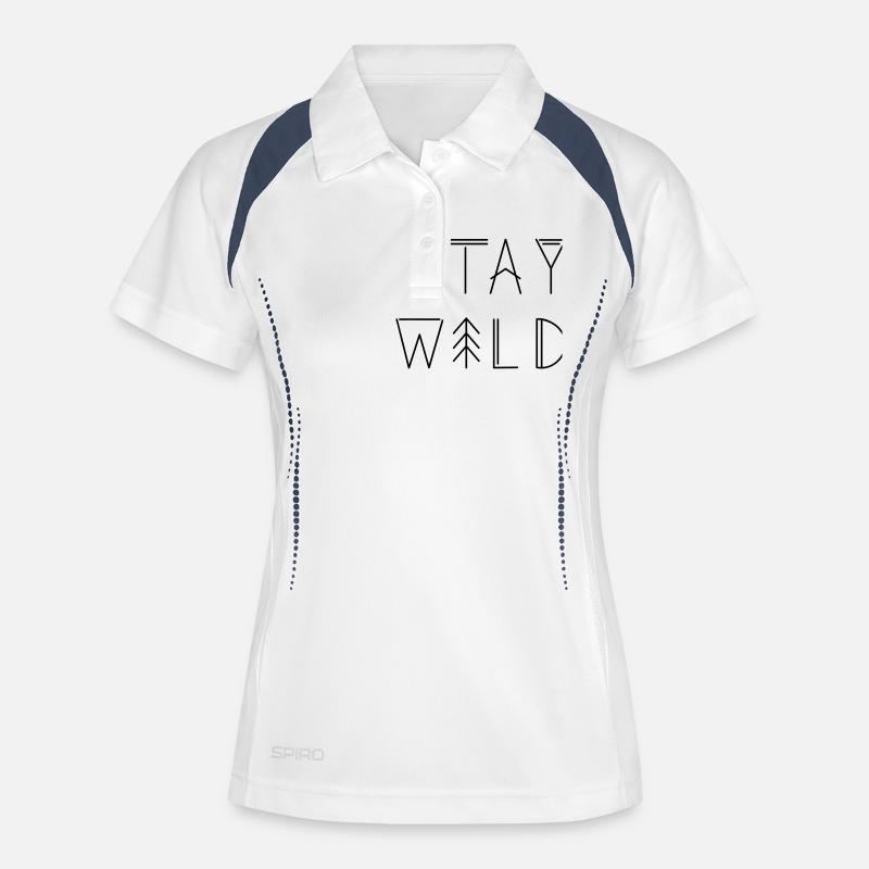 Stay Wild - Women's Polo breathable - white/navy