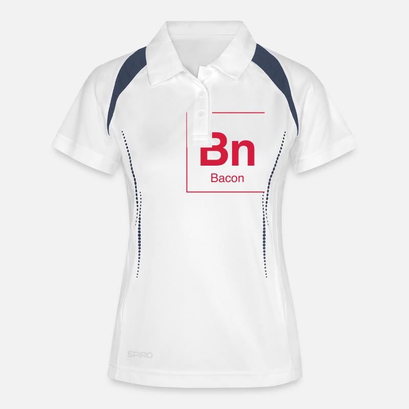 Periodic Bacon - Women's Polo breathable - white/navy