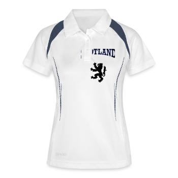 scotland - Polo respirant Femme - blanc/marine - Devant