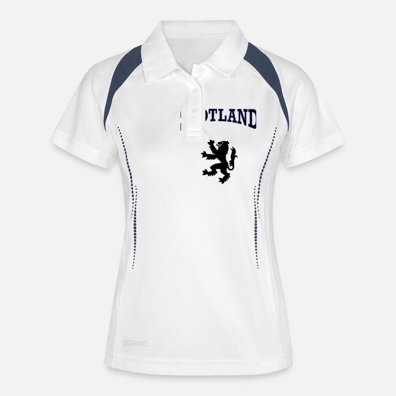 scotland - Women's Polo breathable - white/navy