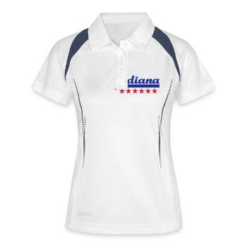 indiana - Women's Polo breathable - white/navy - Front