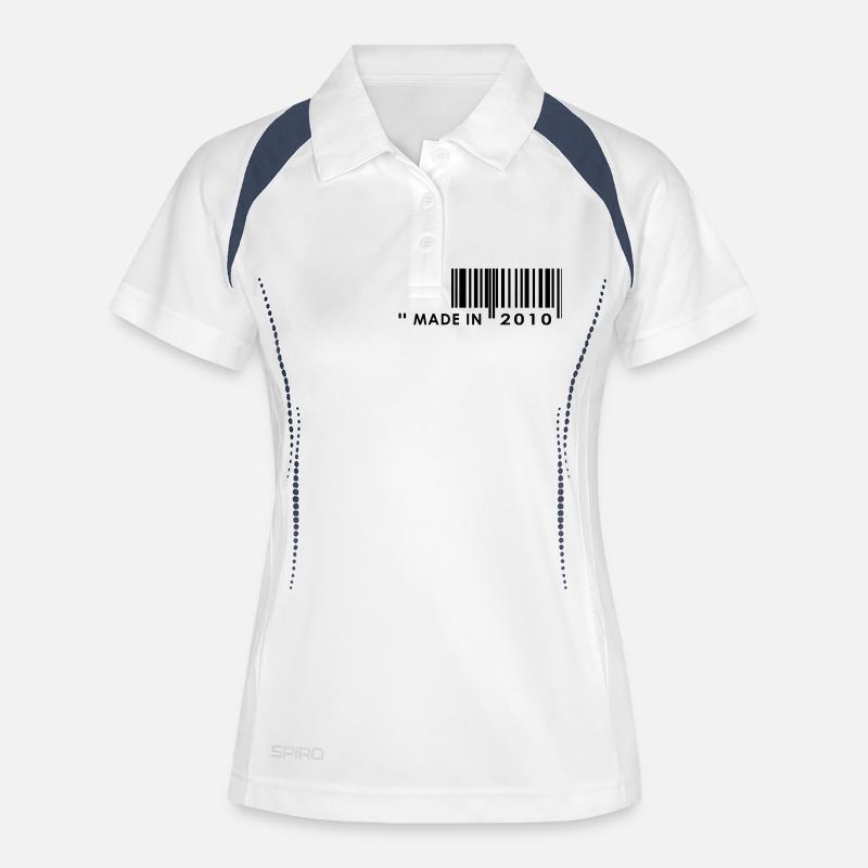 Birthday 2010 - Women's Polo breathable - white/navy