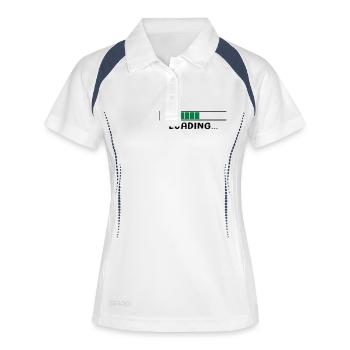 LOADING 4 - Polo respirant Femme - blanc/marine - Devant
