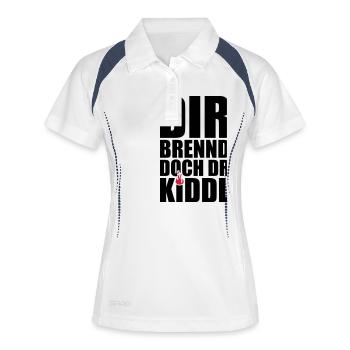 Kiddl - Frauen Polo atmungsaktiv - Weiß/Navy - Vorne