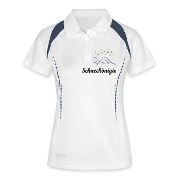 Reine des neiges Sports d'hiver Ski Alpin - Polo respirant Femme - blanc/marine - Devant
