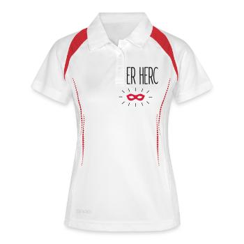 Super Hero - Polo respirant Femme - blanc/marine - Devant