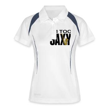I'm too Saxy - Polo respirant Femme - blanc/marine - Devant