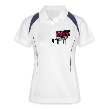 Party Time DJ Pult - Women's Polo breathable - white/navy - Front