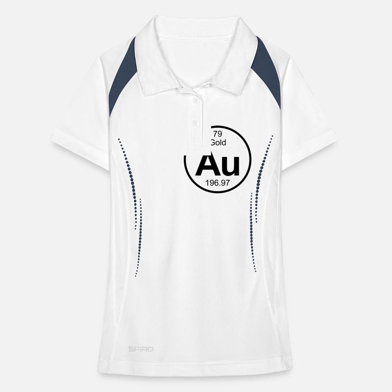 Gold (Au) (element 79) Women's Polo breathable
