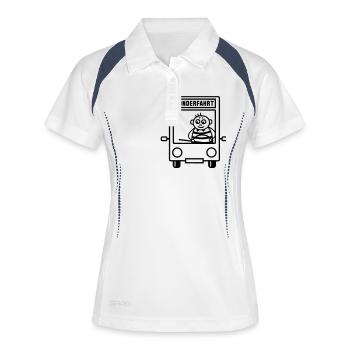 Bus driver - Sonderfahrt - Women's Polo breathable - white/navy - Front