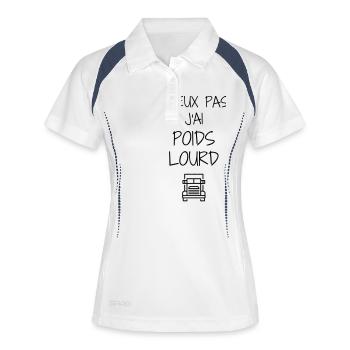 Trucker LKW Fahrer Routier Truck Camion Transport - Women's Polo breathable - white/navy - Front