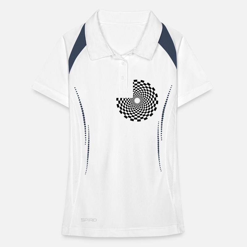 psychedelic_circle Frauen Polo atmungsaktiv