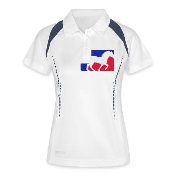 Horse Red Blue Sport - Women's Polo breathable - white/navy - Front