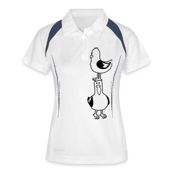 Buddies Seagulls Team Friends - Women's Polo breathable - white/navy - Front
