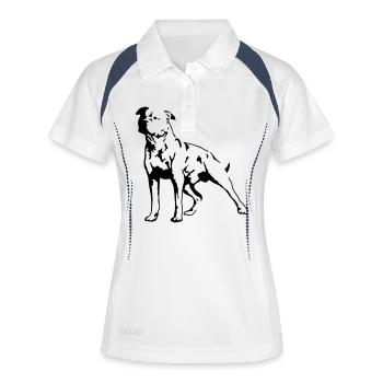 Staffordshire Terrier - Women's Polo breathable - white/navy - Front
