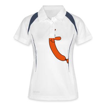 Sausage Man - Women's Polo breathable - white/navy - Front