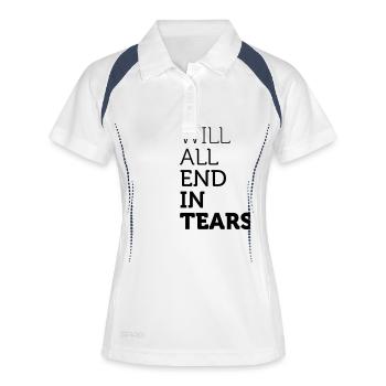 It Will All End In Tears - Women's Polo breathable - white/navy - Front