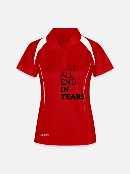 It Will All End In Tears - Women's Polo breathable - white/navy