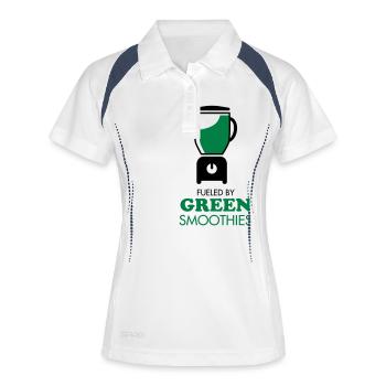 Fueled By Green Smoothies - Women's Polo breathable - white/navy - Front