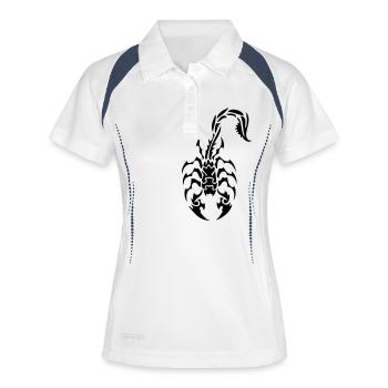 Tribal Scorpion - Women's Polo breathable - white/navy - Front