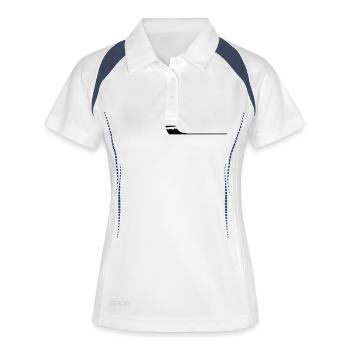 brusch_paint - Women's Polo breathable - white/navy - Front