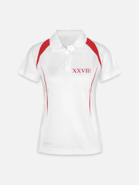 88 - Women's Polo breathable - white/navy