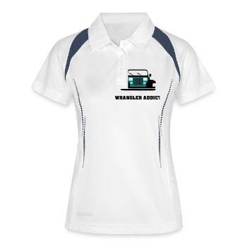 Wrangler addict - Polo respirant Femme - blanc/marine - Devant