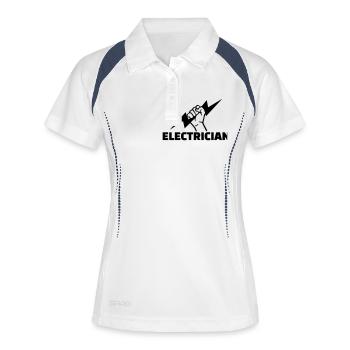 Electrician - Women's Polo breathable - white/navy - Front