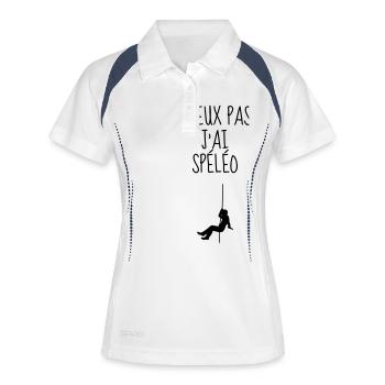 Caver Speleology Speläologie Spéléo Spéléologue - Women's Polo breathable - white/navy - Front