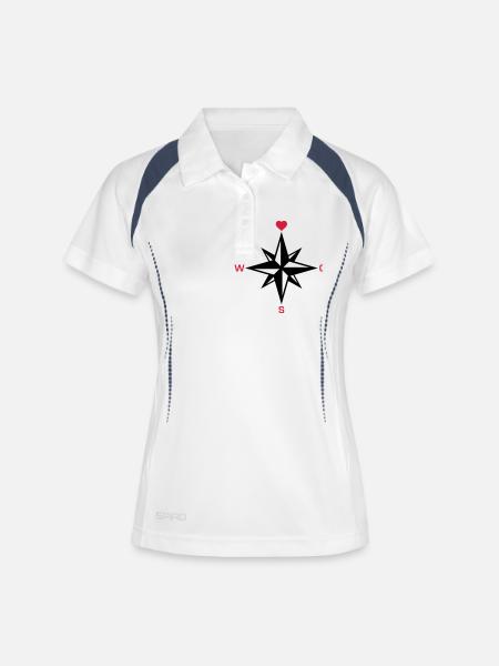 north_heart_072011_c_2c - Women's Polo breathable - white/navy
