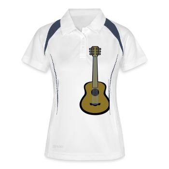 Guitarist Guitar Play Design - Women's Polo breathable - white/navy - Front