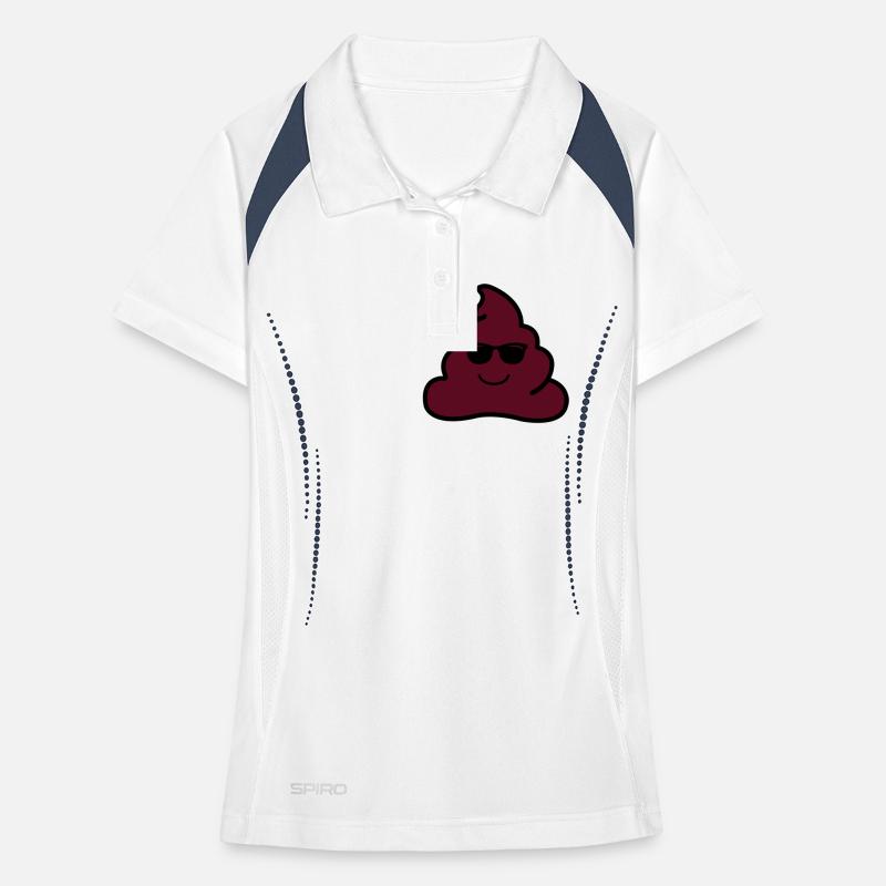 coole kacke Frauen Polo atmungsaktiv